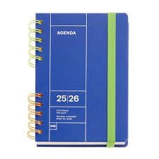 AGENDA ESCOLAR MIQUELRIUS SVH 2025-26 ACTIVA BACK BASICS AZUL