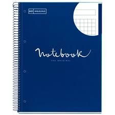 CUADERNO NB1 A4 80H 90G EMOTIONS MIQUELRIUS AZUL MARINO ESPIRAL 46046