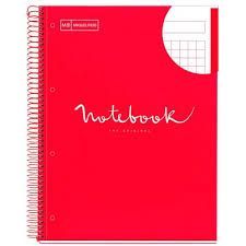 CUADERNO NB1 A4 80H 90G EMOTIONS MIQUELRIUS ROJO ESPIRAL 46053