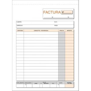 TALONARIO FACTURAS 4 ORIGINAL/2 COPIAS LOAN T65 IGIC