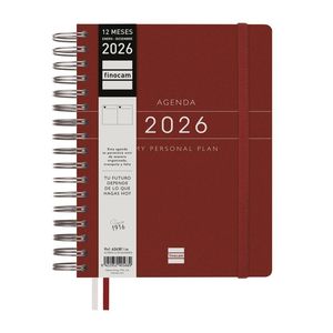 AGENDA FINOCAM TEMPUS 1/4 1DP BURDEOS 2026