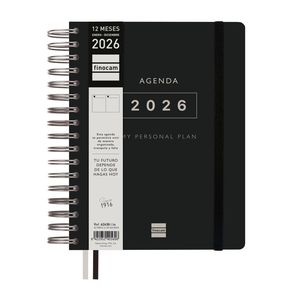 AGENDA FINOCAM TEMPUS 1/4 1DP NEGRO 2026