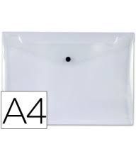 SOBRE PLASTICO A4 TRANSPARENTE BROCHE 19987