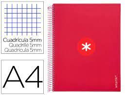 CUADERNO ESPIRAL A4 LIDERPAPEL ANTARTIK GRANATE 80847 AW84