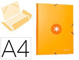 CARPETA LIDERPAPEL ANTARTIK GOMAS NARANJA 80860 KA56