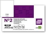 FICHAS LISAS N�2 100U 75X120MM CARTULINA 03530