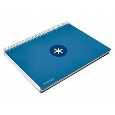 CUADERNO ESPIRAL A4 LIDERPAPEL ANTARTIK AZUL 163541 KH01