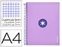 CUADERNO ESPIRAL A4 LIDERPAPEL ANTARTIK VIOLETA PASTEL 05070