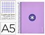 CUADERNO ESPIRAL A5 LIDERPAPEL ANTARTIK VIOLETA PASTEL 05074