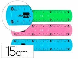 REGLA FLEXIBLE 15 CM LIDERPAPEL 169692