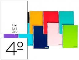 CUADERNO LIDERPAPEL 4 LISO 80H 08395 ESPIRAL