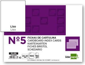 FICHAS LISAS N�5 100U 160X220MM CARTULINA 08736
