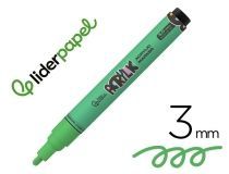 ROTULADOR ACRILICO 3MM VERDE CLARO LIDERPAPEL