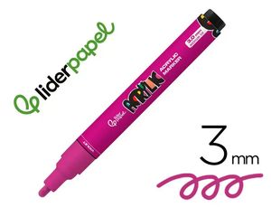 ROTULADOR ACRILICO 3MM VIOLETA LIDERPAPEL