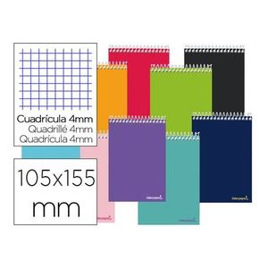 CUADERNO 8 APAISADO 4MM 80H ESPIRAL 09804 LIDERPAPEL