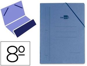 CARPETA AZUL OCTAVO BOLSA ELASTICO 10022
