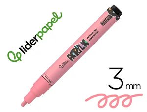 ROTULADOR ACRILICO 3MM ROSA SAKURA LIDERPAPEL