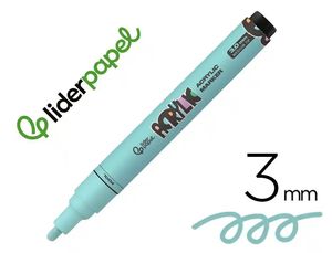ROTULADOR ACRILICO 3MM MENTA LIDERPAPEL