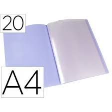 CARPETA 20 FUNDAS LAVANDA LIDERPAPEL 10999 EC69
