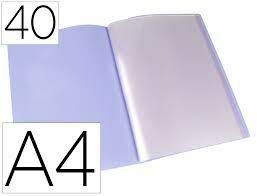 CARPETA 40 FUNDAS LAVANDA LIDERPAPEL 11034 EC81