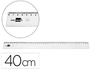 REGLA LIDERPAPEL 40CM TRANSPARENTE 11349 FLEXIBLE