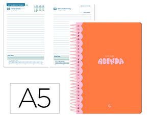 AGENDA ESCOLAR LIDERPAPEL A5 1DP 2025 - 26 CLASSIC NARANJA 172347