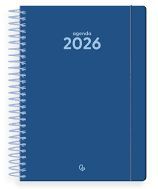AGENDA ESPIRAL LIDERPAPEL CLASSIC A4 1DP AZUL OSCURO 2026