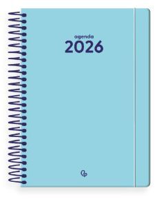 AGENDA ESPIRAL LIDERPAPEL CLASSIC A5 1DP AZUL CLARO 2026