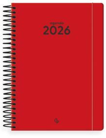 AGENDA ESPIRAL LIDERPAPEL CLASSIC A6 SVH ROJO 2026
