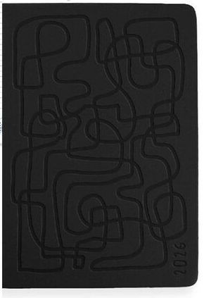 AGENDA ESPIRAL LIDERPAPEL ICARIA A5 1DP NEGRO 2026