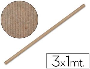 ROLLO PAPEL KRAFT 1 X 3 MTS MARRON EMBALAR LIDERPAPEL