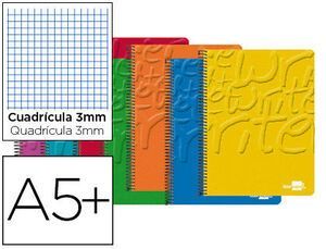 CUADERNO 4 3MM 80H 19374 ESPIRAL BC-08 CUADRICULA LIDERPAPEL