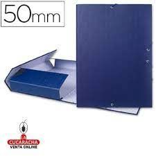 CARPETA PROYECTOS 50MM LIDERPAPEL FOLIO AZUL 25286