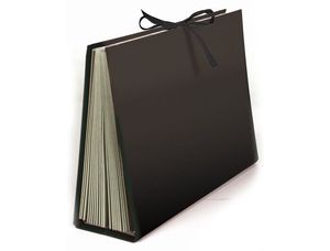CARPETA FUELLE CARTON FORRADO 25588 LIDERPAPEL NEGRO