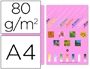PAPEL A4 ROSA 100H 28246 80GR