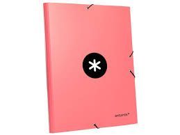 CARPETA LIDERPAPEL ANTARTIK GOMAS SALMON 88859 AW65