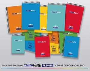 CUADERNO ESPIRAL 16 TAUROPLASTIC NATURAL BL16437