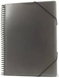 CARPETA 40 FUNDAS PRYSE ESPIRAL NEGRO