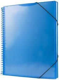 CARPETA 40 FUNDAS PRYSE ESPIRAL AZUL