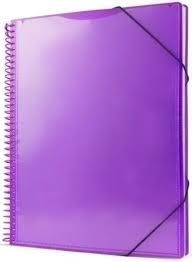CARPETA 40 FUNDAS PRYSE ESPIRAL VIOLETA