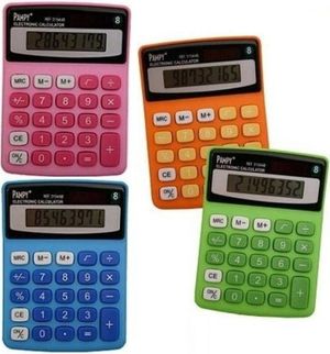 CALCULADORA PAMPY BISMARK 8 DIGITOS COLORES