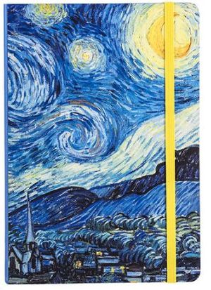 LIBRETA CUADROS A5 NOCHE ESTRELLADA