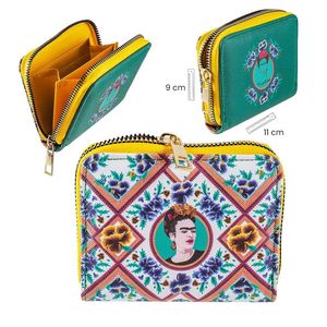 CARTERA FRIDA KAHLO 11X9 CM CLARO AMARILLO