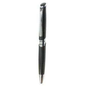 BOLIGRAFO ARO CROMADO MAKU NEGRO