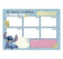 BLOC PLANIFICADOR SEMANAL STITCH TROPICAL