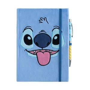 CUADERNO FELPA A5 CON BOLIGRAFO PROYECTOR STITCH TROPICAL