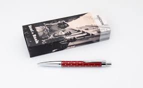 BOLIGRAFO INOXCROM BEAT ROJO PUNTOS