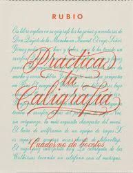 PRACTICA TU CALIGRAFIA RUBIO. CUADERNO DE BOCETOS