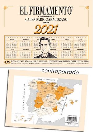 CALENDARIO ZARAGOZANO 2022 MESA VERTICAL