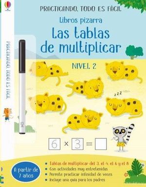 LIBROS PIZARRA TABLAS DE MULTIPLICAR 2